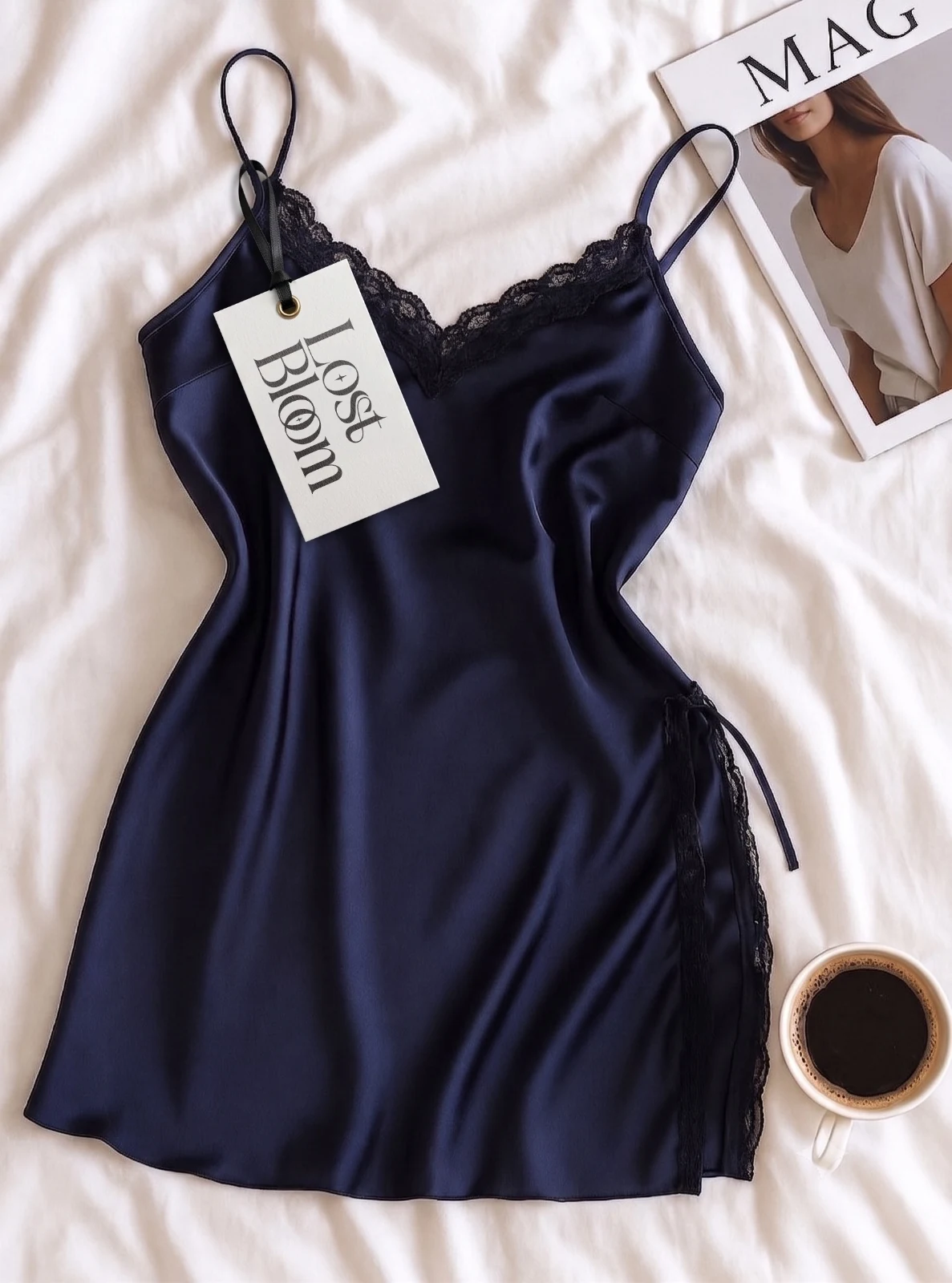 Lost Bloom nightwear flat lay